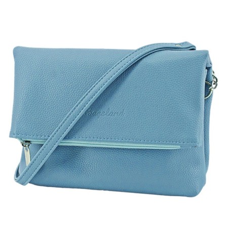 Women's bag B2618-06110, Blue color, artificial leather, 20x8x16.5 cm