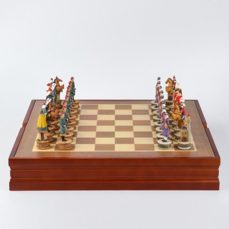 Chess souvenir "eastern", h king-8 cm, h Parashka-6.5 cm, 36 x 36 cm-3