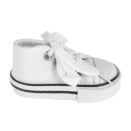 Doll sneakers, sole length 7.5 cm, white color-3