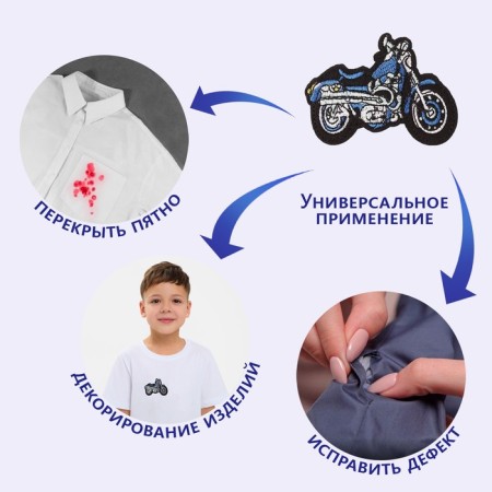 Thermal appliance "motorcycle", 8 × 6 cm, blue color-2