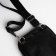 Male bag over the shoulder, Textura, artificial leather, black color