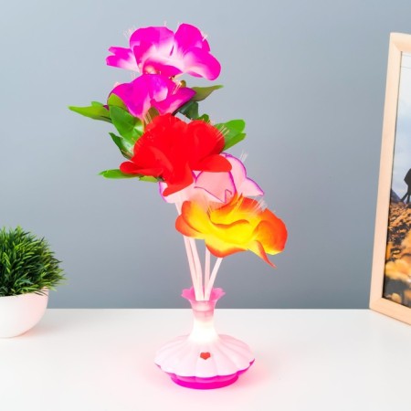 Night "Bouquet" LED from batteries mix h.38 cm Risalux-2