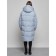 Coat insulated winter female, size 50, blue color