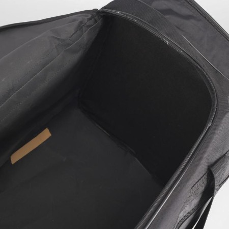 Road bag on lightning, 3 external pockets, a long belt, black color-4