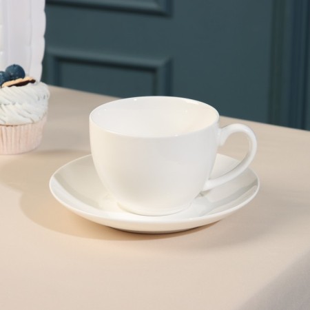Porcelain Tea couple Barista, 200 ml, white