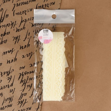 Capricon lace, 30 mm × 10 ± 1 m, milk color-3