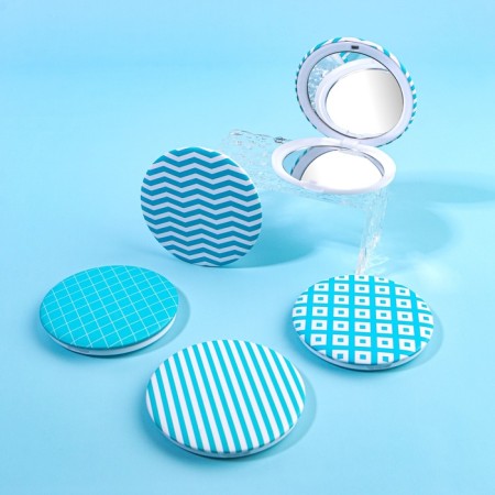 Folding mirror "Geometry", D = 7.5 cm, MIX drawing-1