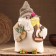 The amulet-domain "Andreika in a straw hat, with onions and horseshoe", 20x18x12 cm mix