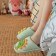 Baby slippers, size 24-25, mint color