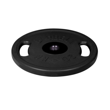 Olympic disk with handles d = 51 mm black 20 kg