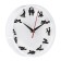 Watch Wall Interior "Poses 18+", D-20 cm, interior, silent, white