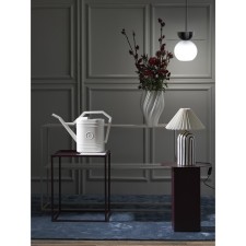 Coffee mayen table, 450 × 450 × 550 mm, white / plum color