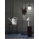 Coffee mayen table, 450 × 450 × 550 mm, white / plum color