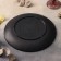 Plastic plate "Black East", d = 25.5 cm, black color