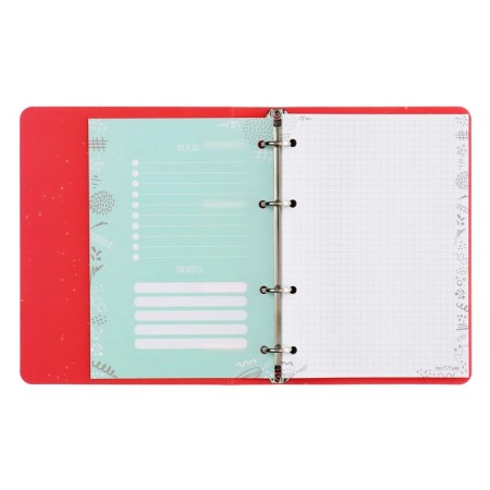 Notebook on A5 rings, 100 sheets in the Meshu Amazing Cats cage, cover coated cardboard, matte lamination, selective UV-clock-4