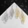 Hanging earrings "Shelest" leaf fall, color mix, 9.8 cm