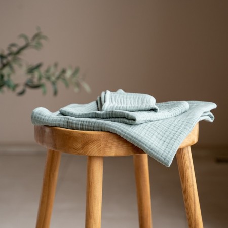 Pasionaria “Shifu”, Muslin, 250 gr, size 70x140 cm, green color-2