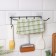 Holder for kitchen supplies Wall share, 5 hooks, 28 × 8 × 8 cm, black color
