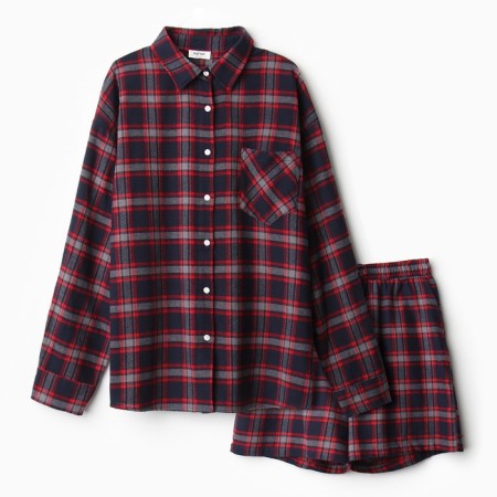 Female pajamas (shirt and shorts) Kaftan p. 44-46, blue-12