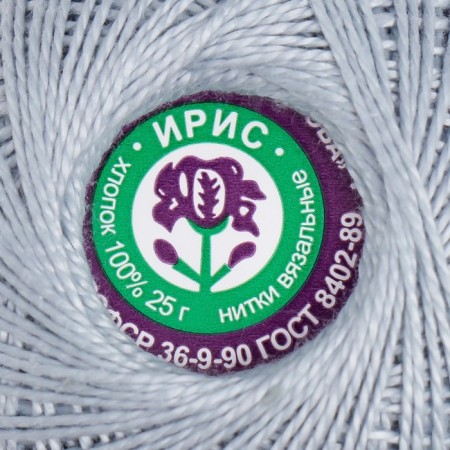 Knitting threads "Iris" 150m/25g 100% Mercerized cotton color 7002-3
