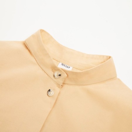 Women's shirt minku: casual collection beige color, river 48-6