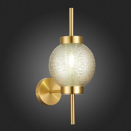 Wall lamp ST LUCE. SL1155.301.01. Marena. 1x40 W, E14, 16.5x38.8 cm, brass color-2