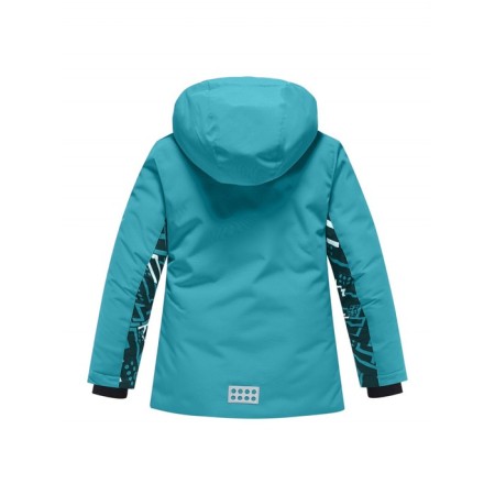 Ski costume for a girl, height 98 cm, turquoise color-2