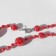 Beads "weightlessness" balls, red color, 41 cm