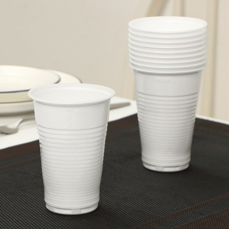 The set of plastic disposable glasses did not forget! "For rest", 200 ml, white color, 10 pcs in a set