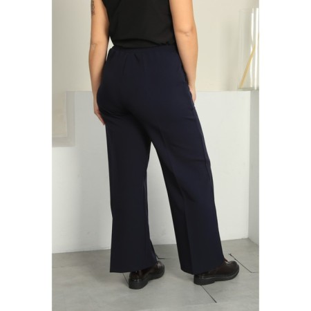 Female trousers, size 46, blue color-4
