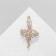 Brooch "Ballerina" AN Ler, white color in gold