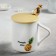 Ceramic mug with a lid and a spoon "Pineapp", 400 ml, MIX drawing