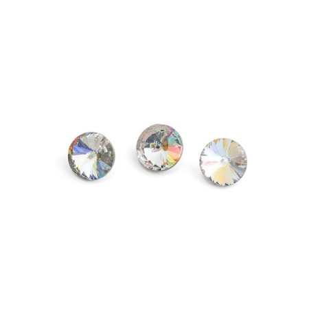 Rhinestones for nail design TNL "Circle", transparent, 10 pcs
