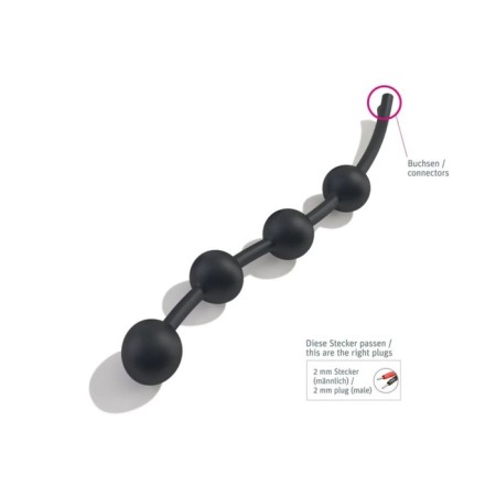 MYSTIM GARLAND ANAL Chain Booty L, anal (Impulse source is acquired separately)-1
