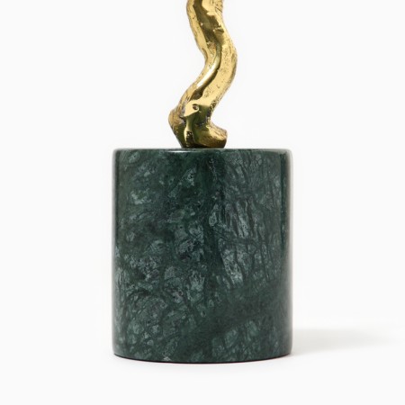 Figurine "bird" marble brass 22 x 9 x 30 cm-4