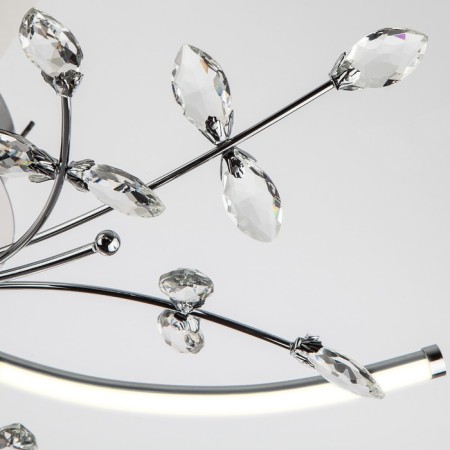 LED chandelier with crystal Bianka, LED tape, SMD, 65x65x23 cm-2