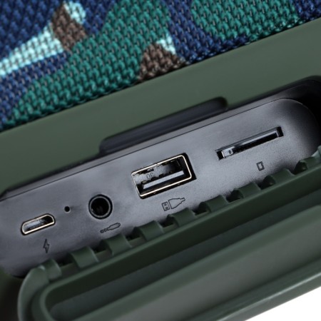 Portable column Boomsbox, 20 watts, 1200 mAh. BT5.0, micro sd, khaki-5