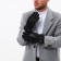 Male gloves, size 21, with insulation, black color