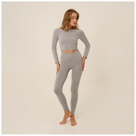 Sports legins, size m, color gray color-8