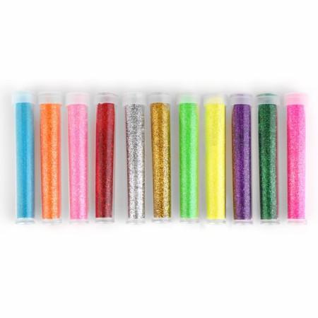 Cosmetic glitter, set 12 pcs, in a tube 3 grams-3