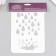 Plastic stencil "Rain" 16x24 cm