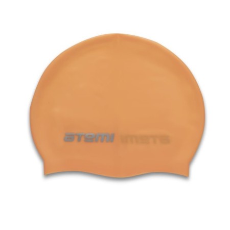 ATEMI TC304 swimming cap, children's, thin silicone, orange color-5