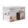 Toster Bosch Tat4P420, 970 W, 6 frying modes, 2 toasts, silver-black
