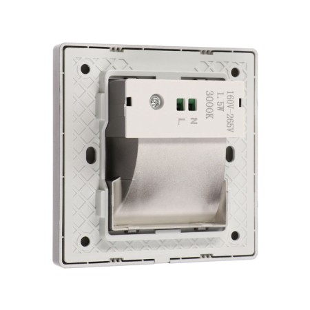 Built-in lamp for the stairs, NL-36, engine sensor, 1.5 W, 60 lm, 3000k, graphite-4