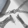 Set 3 objects: earrings, necklaces, ring "Izd" flower in geometry, white color in silver