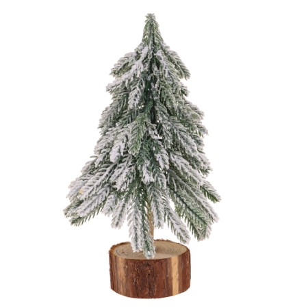 New Year's decor "Christmas tree in the snow on the stand" 12x12x18 cm