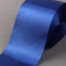 Satin tape, 100 mm × 100 ± 5 m, blue color