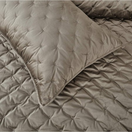 Kit: bedspread, pillowcase, size 240x260 cm, 50x70 cm - 2 pcs, color light gray-3