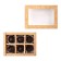 Folding box under 6 sweets, craft, 13.7 x 9.8 x 3.8 cm