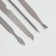 Manicure set "Lucy", 10 objects, leatherette-cherol, color gray color